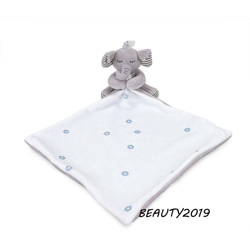 ➹-Baby Security Blanket Baby Cute Animal Soothing Towel Doll Newborn Nibble Sleep Toys Snuggle Blankets