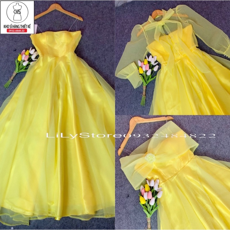 ĐẦM XOÈ CƯỚI MẶC 3 KIỂU FULLSIZE S/M/L/XL ( ảnh và video do chủ shop tự chụp )