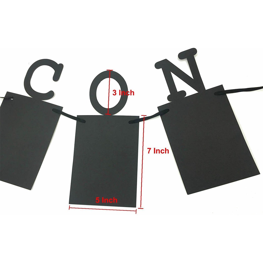 MUVAKO Dây Cờ Treo Trang Trí In Chữ  Congrats Grad 2022