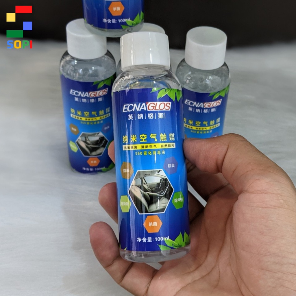 Dung Dịch Khử Mùi Nano Bạc, Dùng Cho Máy Khử Mùi Ô Tô, Khử Mùi Phòng Ngủ Tạo Khói Chai 100ml, Gia Dụng Thông Minh 361