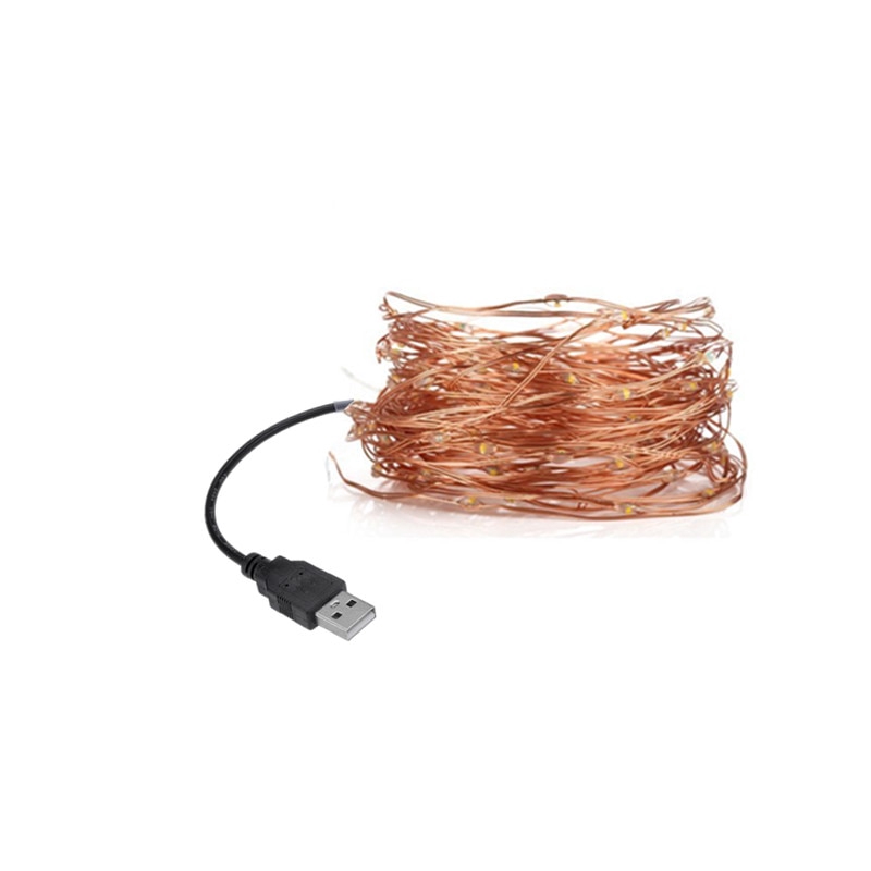 Dây Đèn LED Bằng Đồng 10M 100 Bóng Kèm Điều Khiển Từ Xa