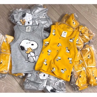 Bán sỉ set 2 áo ba lỗ snopy cho bé