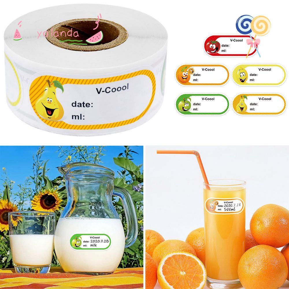 Cuộn 250 Miếng Dán Trang Trí Hình Trái Cây Dễ Thương