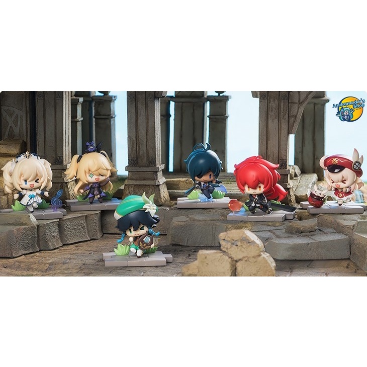 [Đặt trước] [miHoYo] Bộ mô hình nhân vật Genshin Impact Battlefield Heroes Blind Box Figures