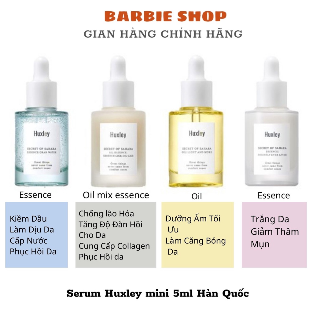 Serum Huxley mini 5ml Hàn Quốc