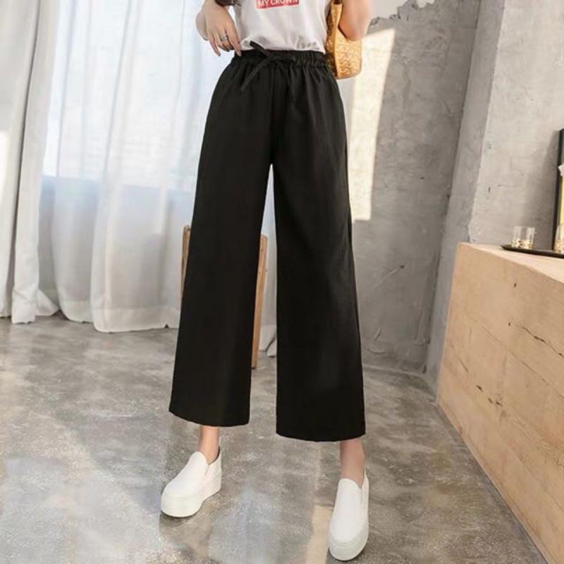 Quần đũi Bigsize ống rộng nữ.Chất đũi Hàn siêu mát, tôn dáng