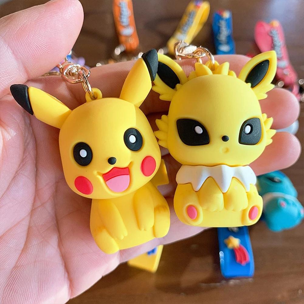 Móc Khóa PVC Hình Pikachu Hoạt Hình Dễ Thương