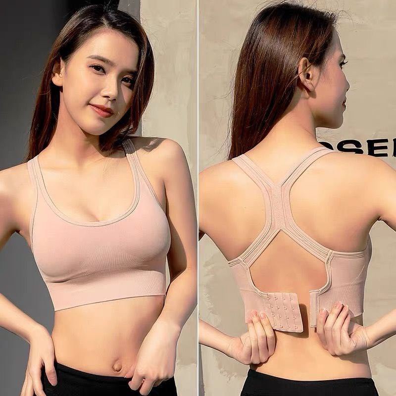 Áo Bra ❤️FREESHIP❤️ Áo Lót Nữ Tập gân tăm thoáng mát chéo lưng móc cài sau siêu tôn dáng mã 8212