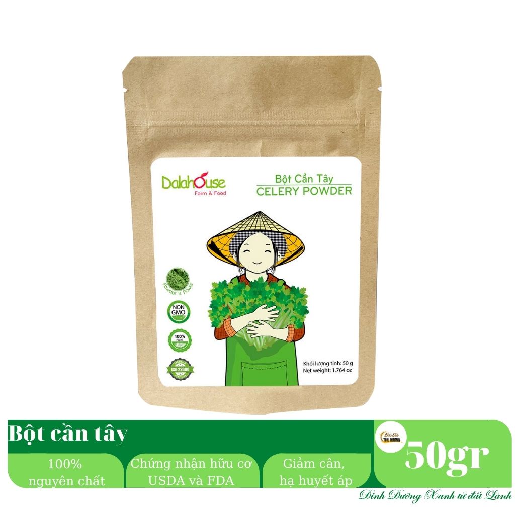 Bột cần tây sấy lạnh Dalahouse  - Giảm Cân, Đẹp Da, Đẹp Dáng, Đào Thải Mỡ, Thanh Lọc cơ thể