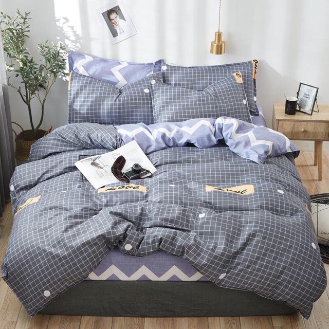 Bộ ga gối poly cotton boss decor nhập khẩu nhiều mẫu mã chon lựa
