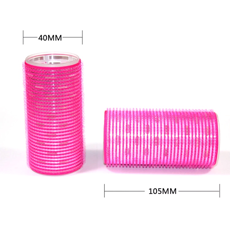 Lô cuốn tóc mái bay Hàn Quốc lõi nhôm siêu to dài tự dính uốn mái dài