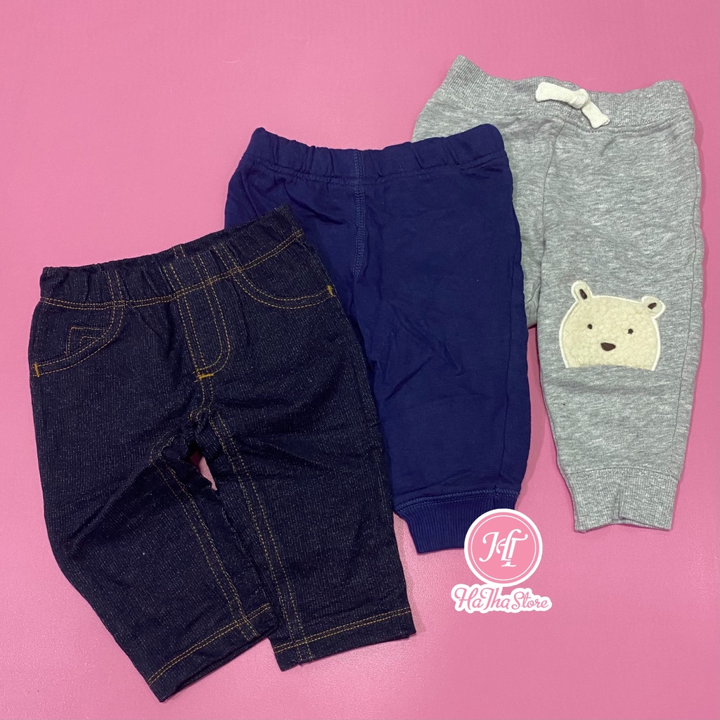 Set quần dài C'4RT£R cho bé trai sơ sinh giao mẫu ngẫu nhiên