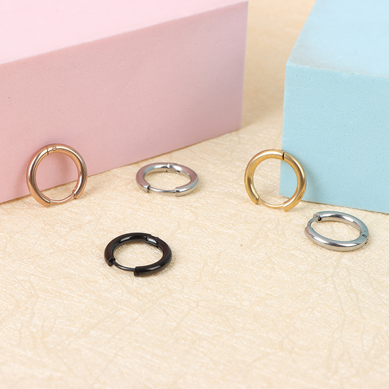 Bộ 5 Bông Tai Tròn Làm Từ OuRui.vn Bằng Thép Không Gỉ