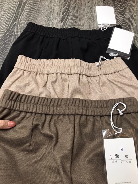 Quần baggy dạ Hàn Quốc cạp cúc hothit 2021 đủ size 40-70kg | BigBuy360 - bigbuy360.vn