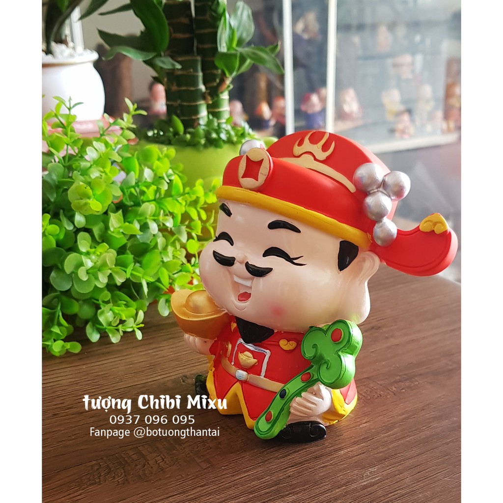 Tượng chibi Thần Tài Như Ý Cát Tường 12.5cm