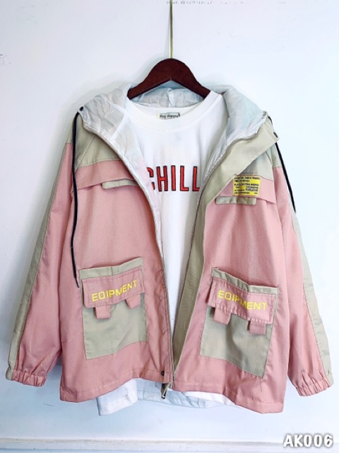 🌈𝐆𝐈𝐀́ 𝐗𝐔̛𝐎̛̉𝐍𝐆💢006 Áo Khoác Kaki - Hồng-Kem 2 Lớp Hàng Xuất Cao Cấp. Bomber Jacket Unisex | BigBuy360 - bigbuy360.vn