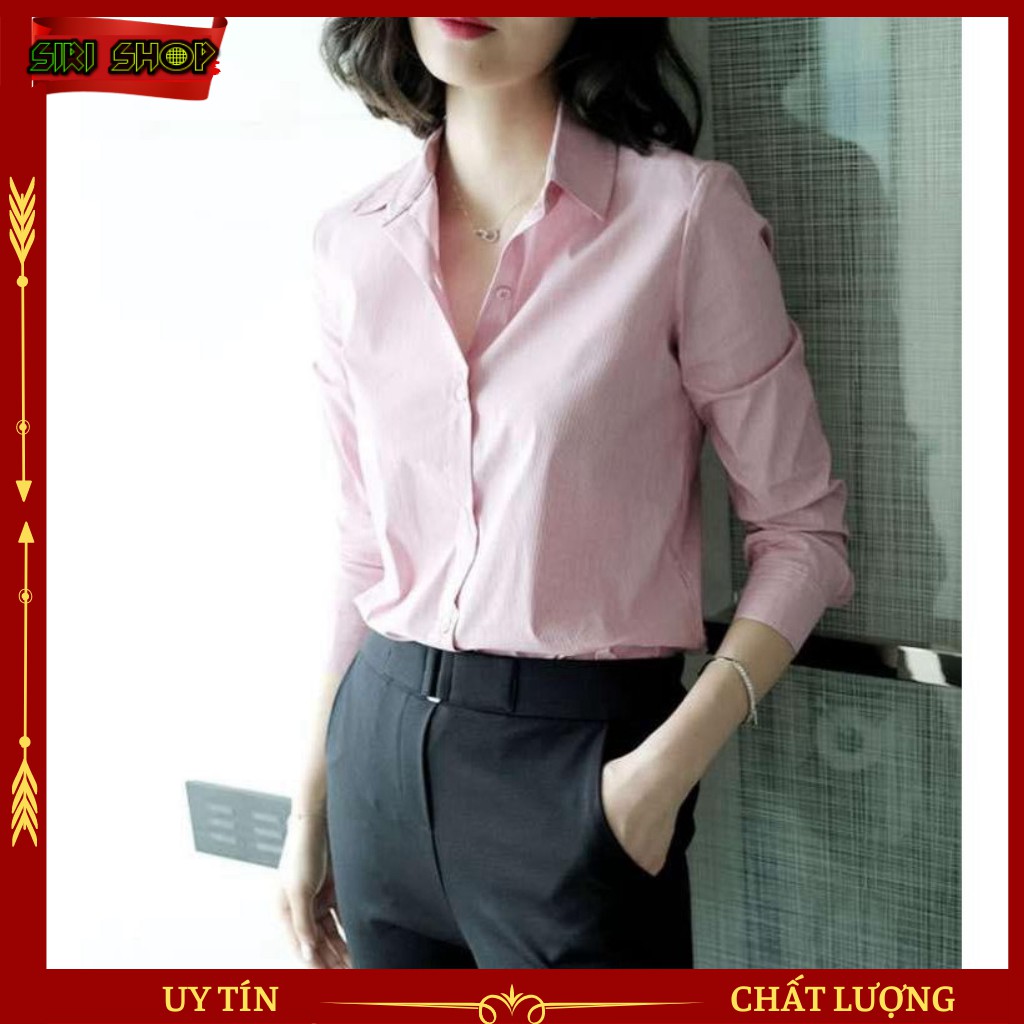 Áo Sơ Mi Nữ Dài Tay Công Sở SIRI-SM01 Chất Vải Kate Form Chuẩn Đủ Màu - Đổi trả Nếu Mặc Không Vừa