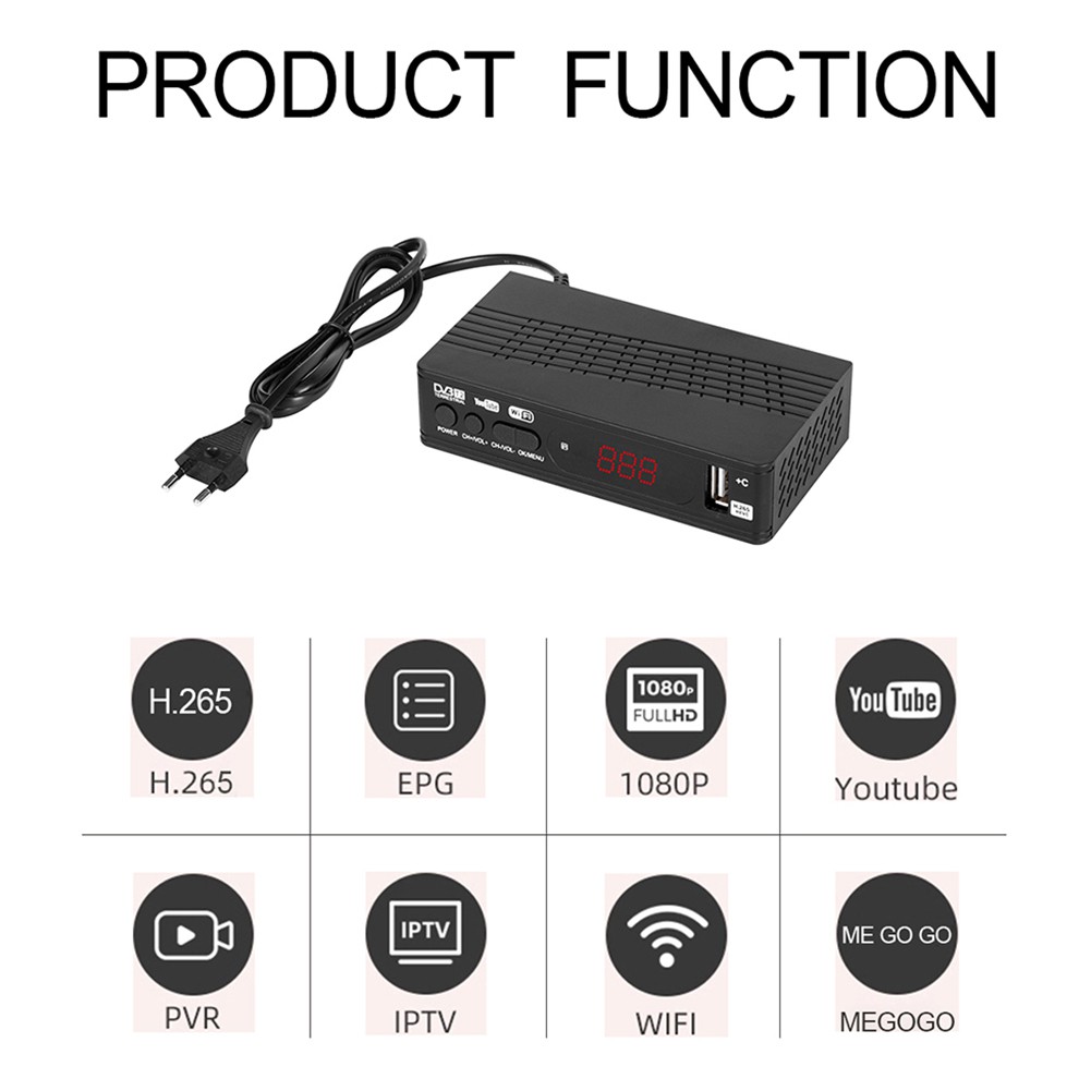 Đầu Tv Box 1080p Hd Dvb-T / T2 / C 500gb Chất Lượng Cao