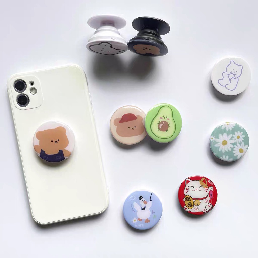 Chống điện thoại Popsocket in bóng đáng yêu | BigBuy360 - bigbuy360.vn