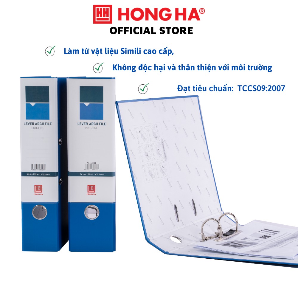 File đựng tài liệu, File còng A4 Simili FC 5cm, 7cm, 9cm Hồng Hà