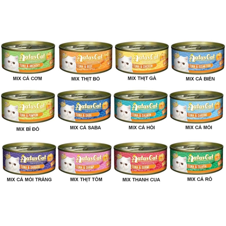 Aatas Cat Pate 80g - Pate Thịt Sợi Cho Mèo