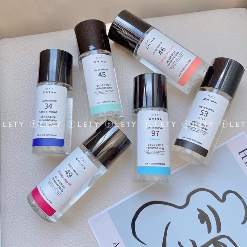 Xịt thơm quần áo quốc dân DKY chống được cả muỗi siêu thơm 6 mùi hương Set 3 chai tự chọn mùi chỉ 95k
