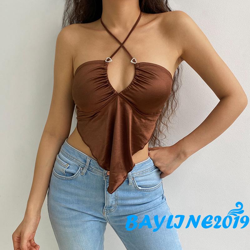 Áo Dây Nữ Cộc Tay Hở Lưng Quyến Rũ