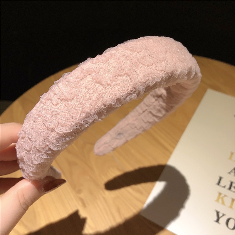 Băng Đô Bản Rộng Bằng Xốp Màu Sắc Ngọt Ngào Thời Trang Cho Nữ