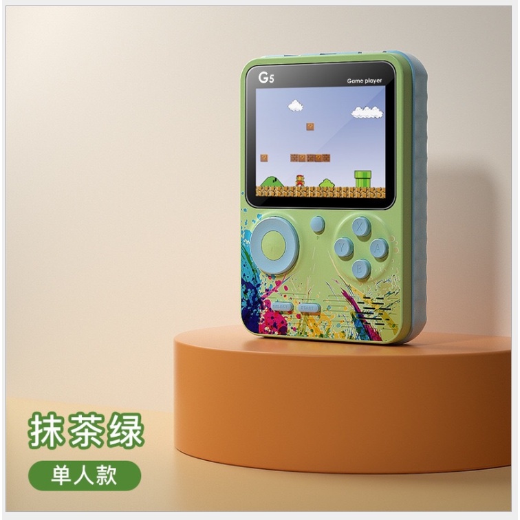 ❀◊♤ Máy game cầm tay G5 Macaron Contra Tetris mini arcade 500
