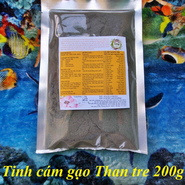 Tinh Cám gạo Thân tre 500g nguyên chất thiên nhiên 100% có giấy ĐKKD và VSATTP Ling