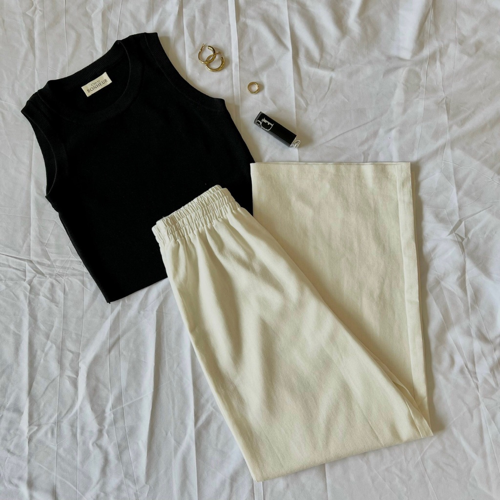 Crois Top - Áo crop top dáng ngắn, đủ 2 màu đen trắng