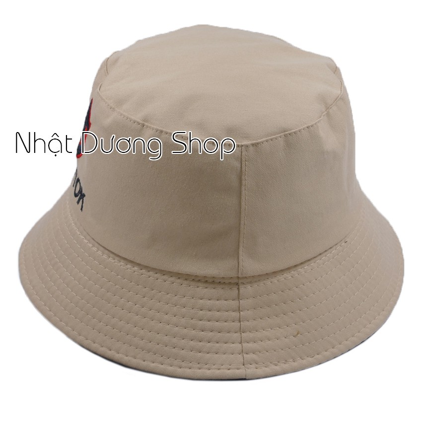 Nón bucket 2 mặt tuổi teen thêu hình nốt nhạt độc đáo thích hợp cho cả nam và nữ