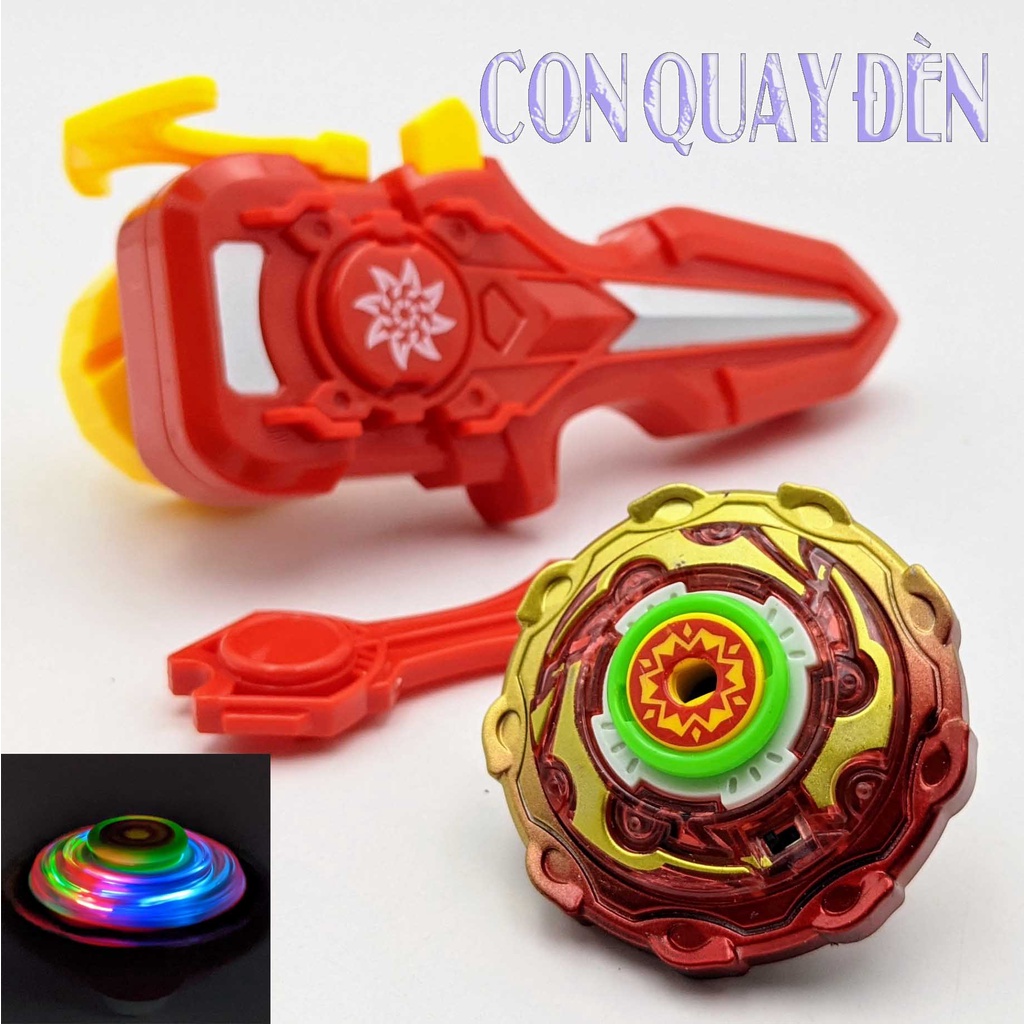 Con quay BEYBLABE NADO - tay cầm dây rút có Đèn + Nhạc