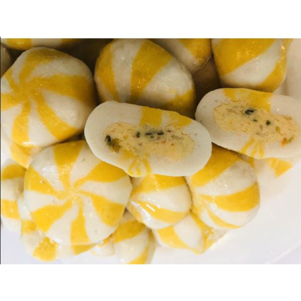 Viên thả lẩu bánh bao trứng tôm/ nhím biển viên vàng dùng nhúng lẩu, xiên que, chiên, hấp, nấu, xào | BigBuy360 - bigbuy360.vn