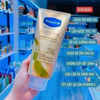 Sữa Dưỡng Thể Vaseline 10X Gluta- Hya 330ML Thái Lan