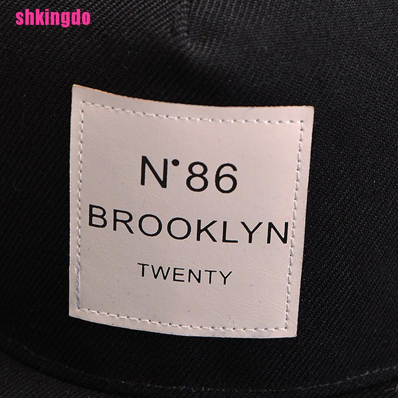 Nón kết thêu chữ BROOKLYN trơn màu phong cách Hiphop cho nam và nữ