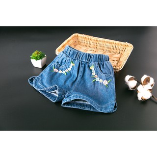 Quần đùi jean bò cho bé gái 13-21kg