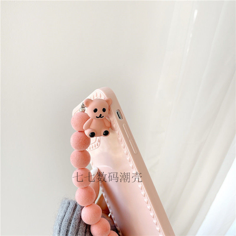 Mới Ốp Điện Thoại Dẻo Họa Tiết Chú Gấu Nhiều Màu Xinh Xắn Cho iPhone 12promax 12 11 x xs 7plus 8plus XR HD0V h75c