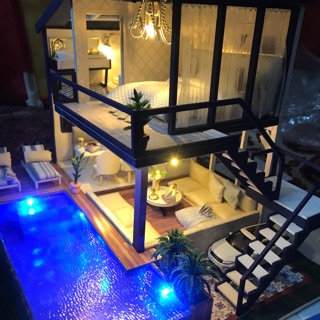 Nhận lắp ghép mô hình nhà gỗ. Ghép sẵn nhà búp bê DIY