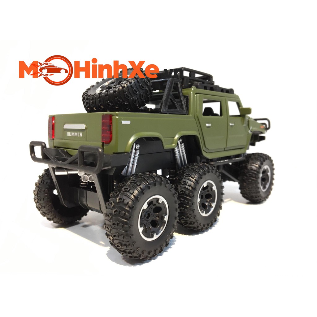 MÔ HÌNH XE HUMMER H2 SUT 6X6 OFF-ROAD 1:32 TY MODELS