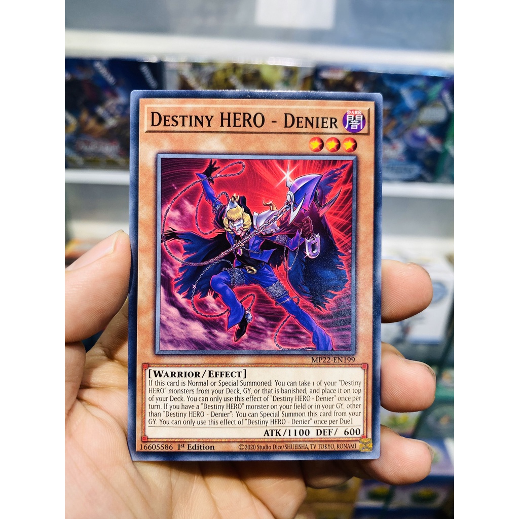 Thẻ Bài YugiOh!Mã MP22-EN199 - Destiny HERO - Denier - Common - 1st Edition