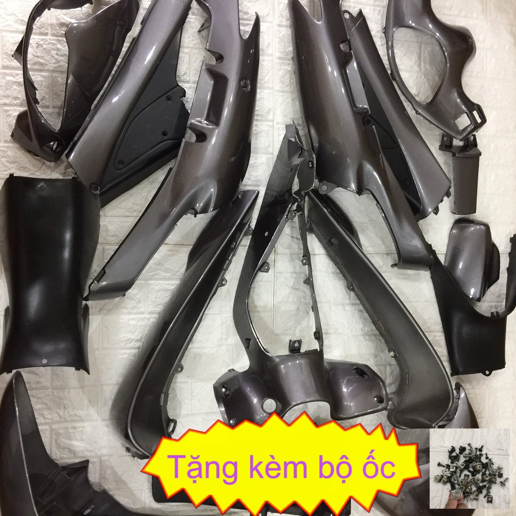 Bộ nhựa xe Future 1 đời 2001 đến 2003 màu Ghi Xám  Dàn áo xe Future 1 Honda - B831