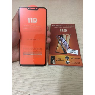 Kính Cường Lực 11D Full Màn Full Keo Huawei Nova 3i