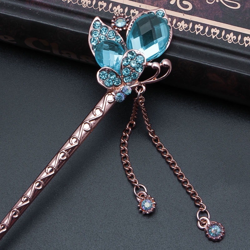 Trâm Cài Tóc Đính Đá Nhiều Màu Sắc Thời Trang Dành Cho Nữ