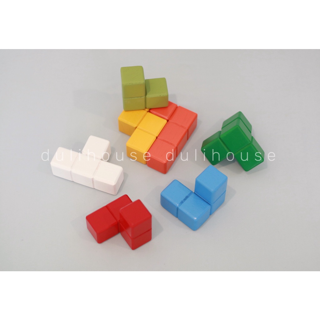 Đồ chơi gỗ rubik lắp ráp, kích thích tư duy logic, rèn luyện cho bé tính kiên nhẫn, bền bỉ nhanh nhạy khi phán đoán