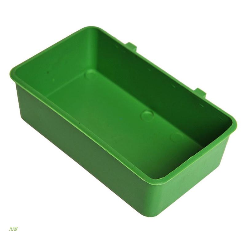 Khay Đựng Thức Ăn Bằng Nhựa Có Móc Treo Tiện Dụng Cho Chim / Vẹt