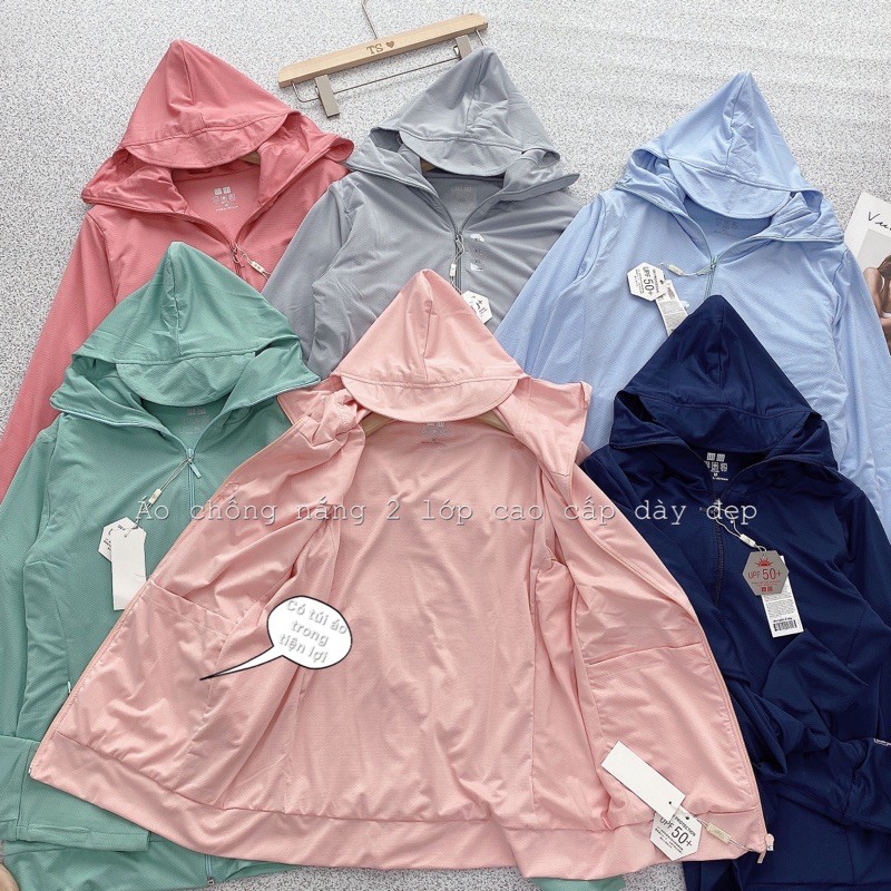 ÁO CHỐNG NẮNG NỮ 2 LỚP CHỐNG TIA UV SIÊU HOT LOẠI 1 | BigBuy360 - bigbuy360.vn