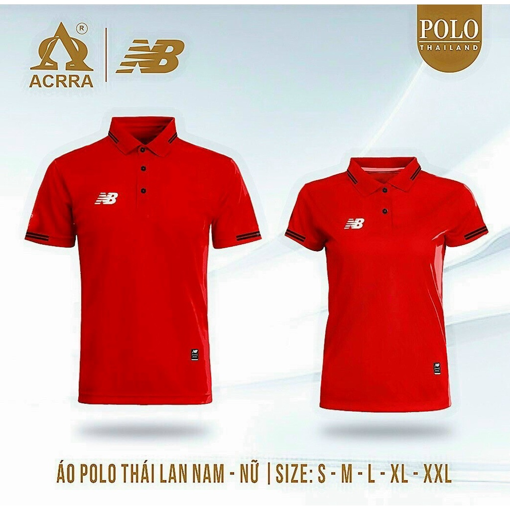 [Nhận in theo yêu cầu] Áo Polo NB thời trang acrra làm đồng phục áo team, áo lớp, công ty