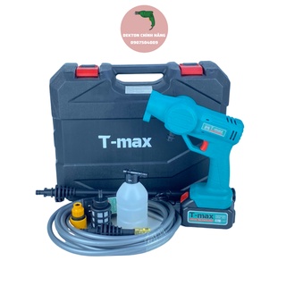 Máy rửa xe mini, máy rửa xe gia đình bằng Pin Tmax