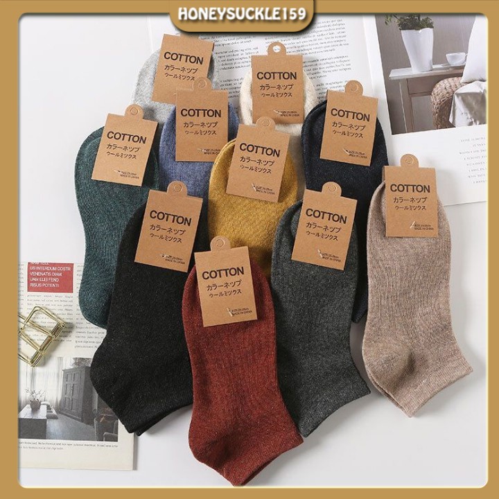 Combo 10 Đôi Tất Unisex Đa Sắc Cổ Ngắn Hàng Loại 1 Co Giãn Tốt,Kháng Khuẩn,Thấm Hút Mồ Hôi.Khử Mùi